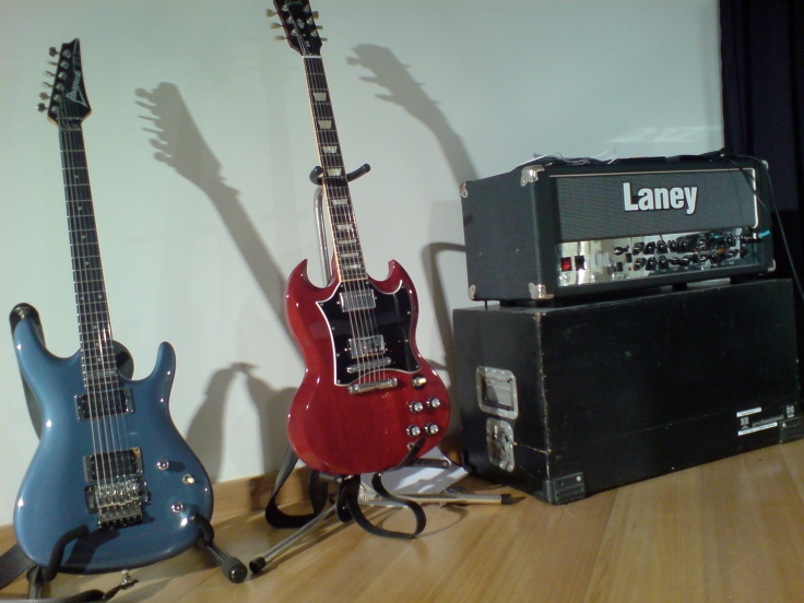 2 Guitars and the Laney Amp